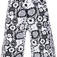 Шорты-бермуды с графичным принтом