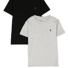 Комплект из трех футболок с вышитым логотипом