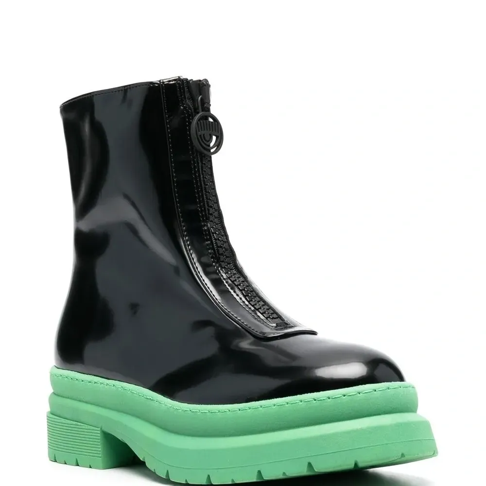 Массивные ботинки на молнии