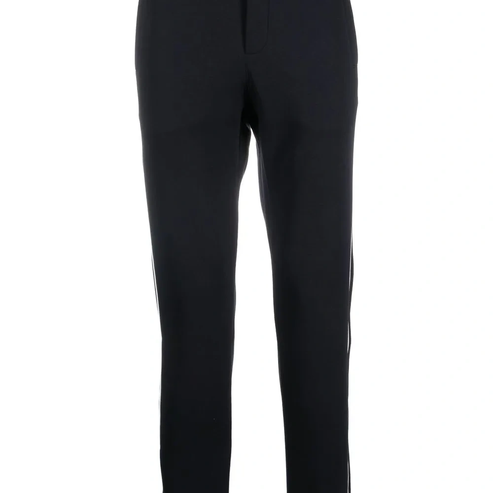 Прямые брюки с лампасами