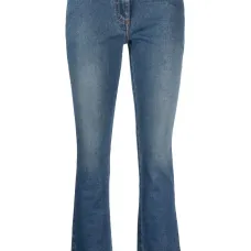 Укороченные джинсы средней посадки