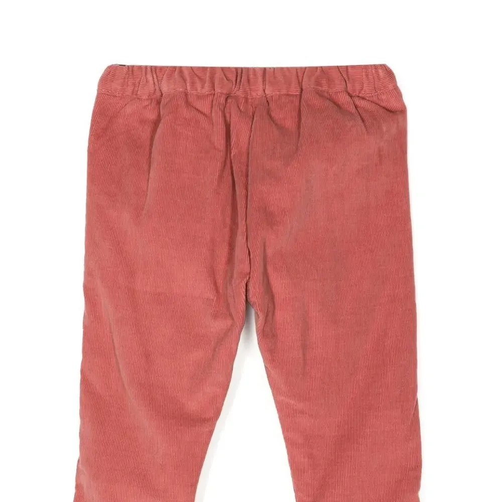 Вельветовые брюки с оборками