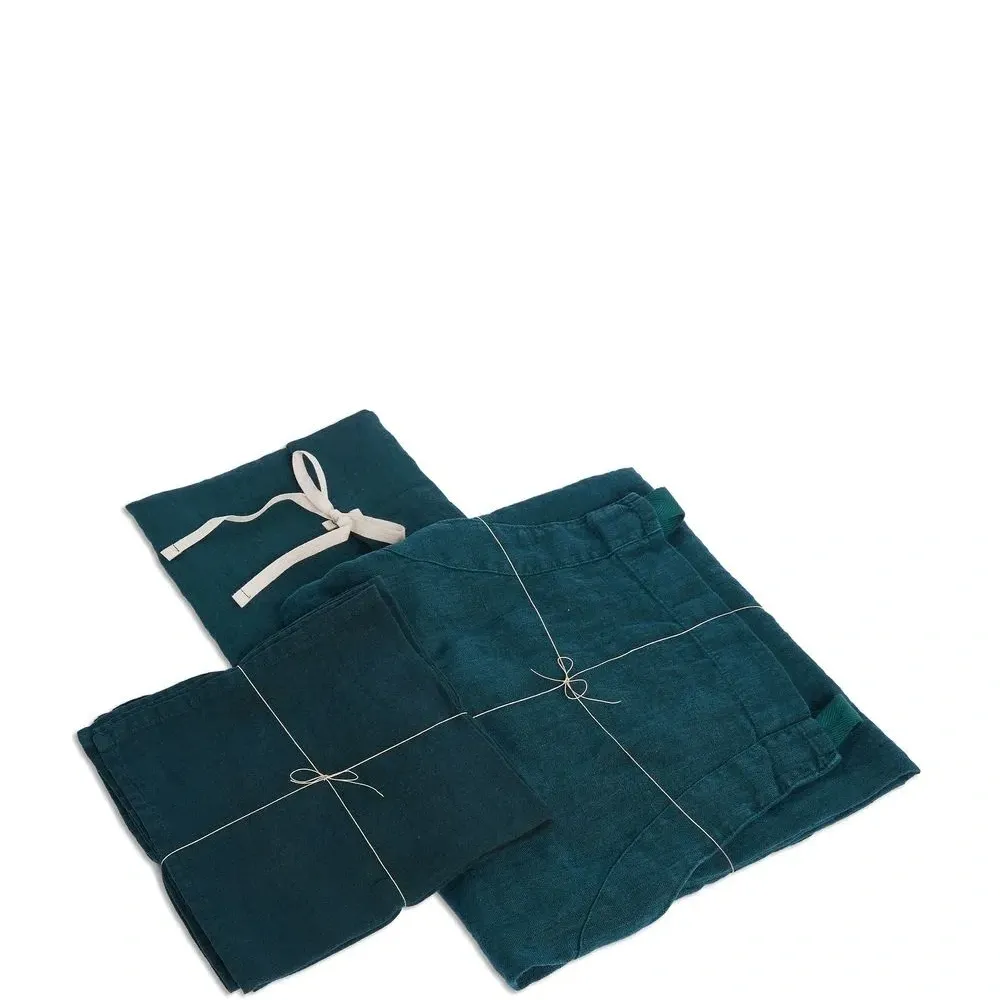 Кухонный фартук из льна