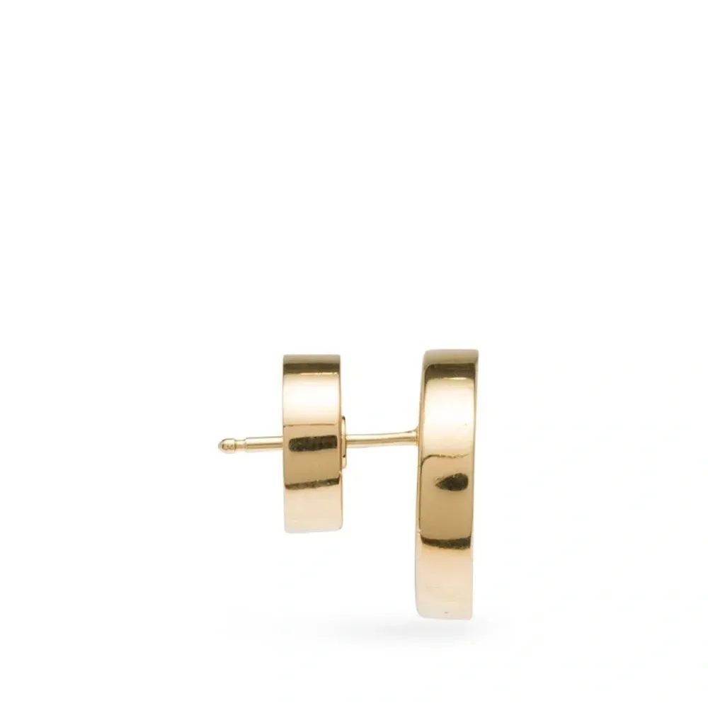 Серьги-гвоздики с тисненым логотипом