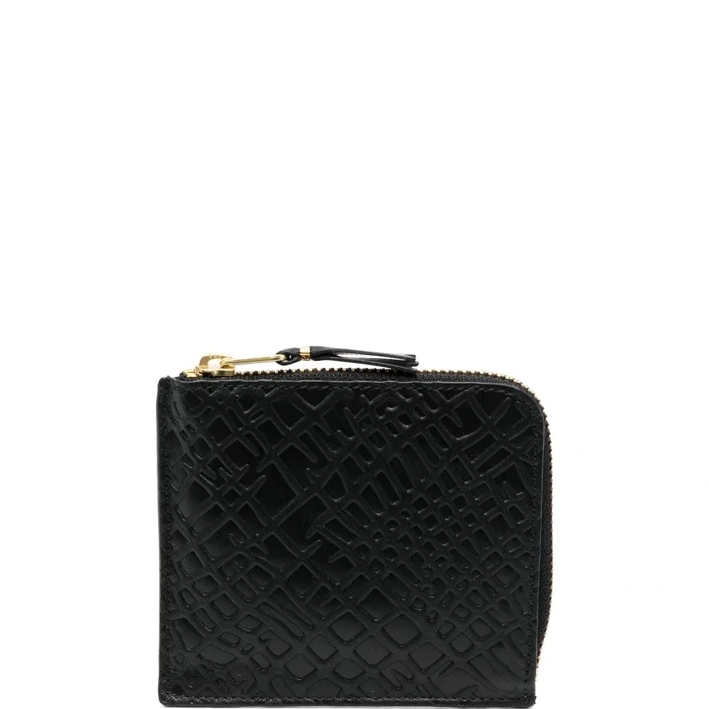 Кошелек на молнии с тисненым логотипом