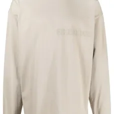 Футболка с длинными рукавами и тисненым логотипом