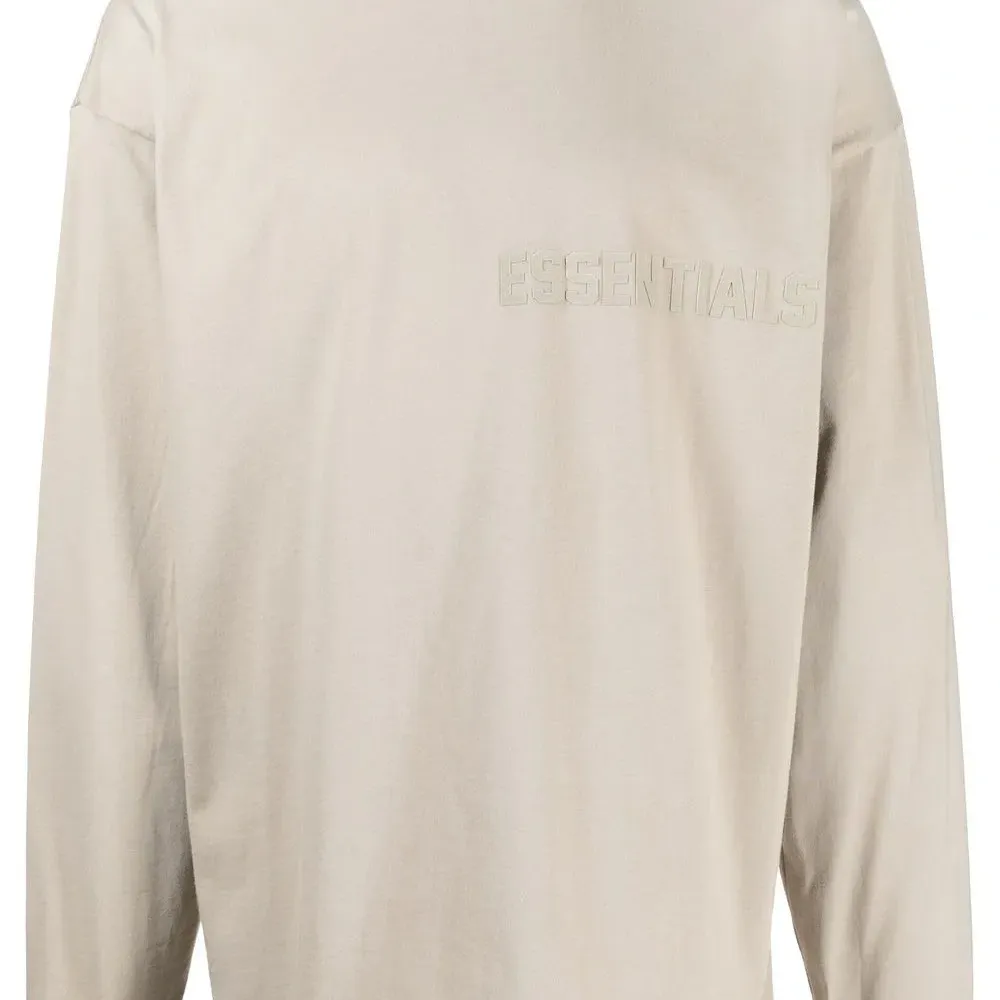 Футболка с длинными рукавами и тисненым логотипом