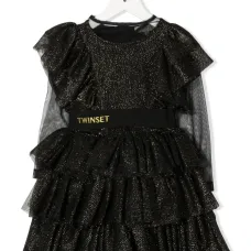 Платье с тюлем и блестками