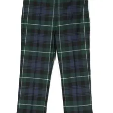 Прямые брюки в клетку тартан