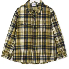 Клетчатая рубашка с длинными рукавами Клетчатая рубашка с длинными рукавами