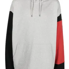 Худи в стиле колор-блок с кулиской Худи в стиле колор-блок с кулиской