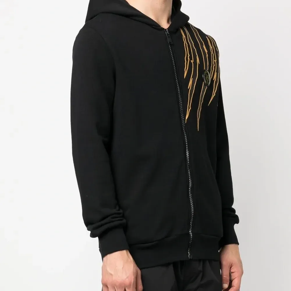 Худи на молнии с принтом