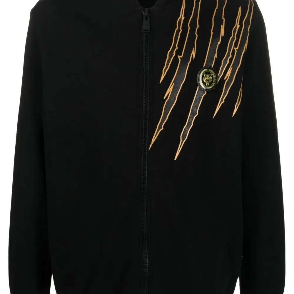 Худи на молнии с принтом