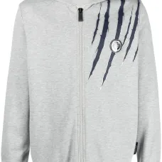 Худи на молнии с принтом