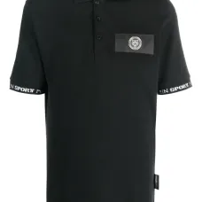 Рубашка поло с короткими рукавами и нашивкой-логотипом