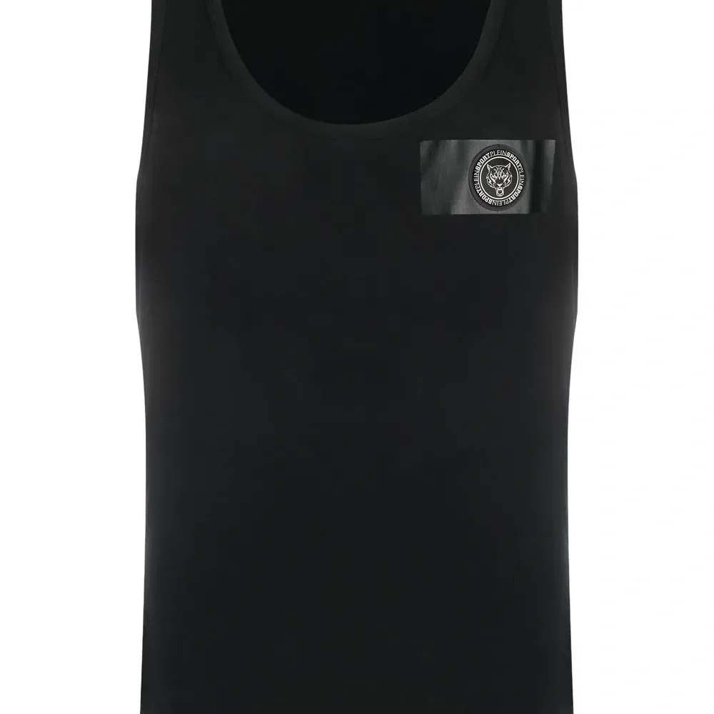 Топ с нашивкой-логотипом