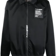 Куртка-рубашка на молнии с нашивкой-логотипом