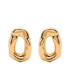 Серьги-гвоздики с логотипом