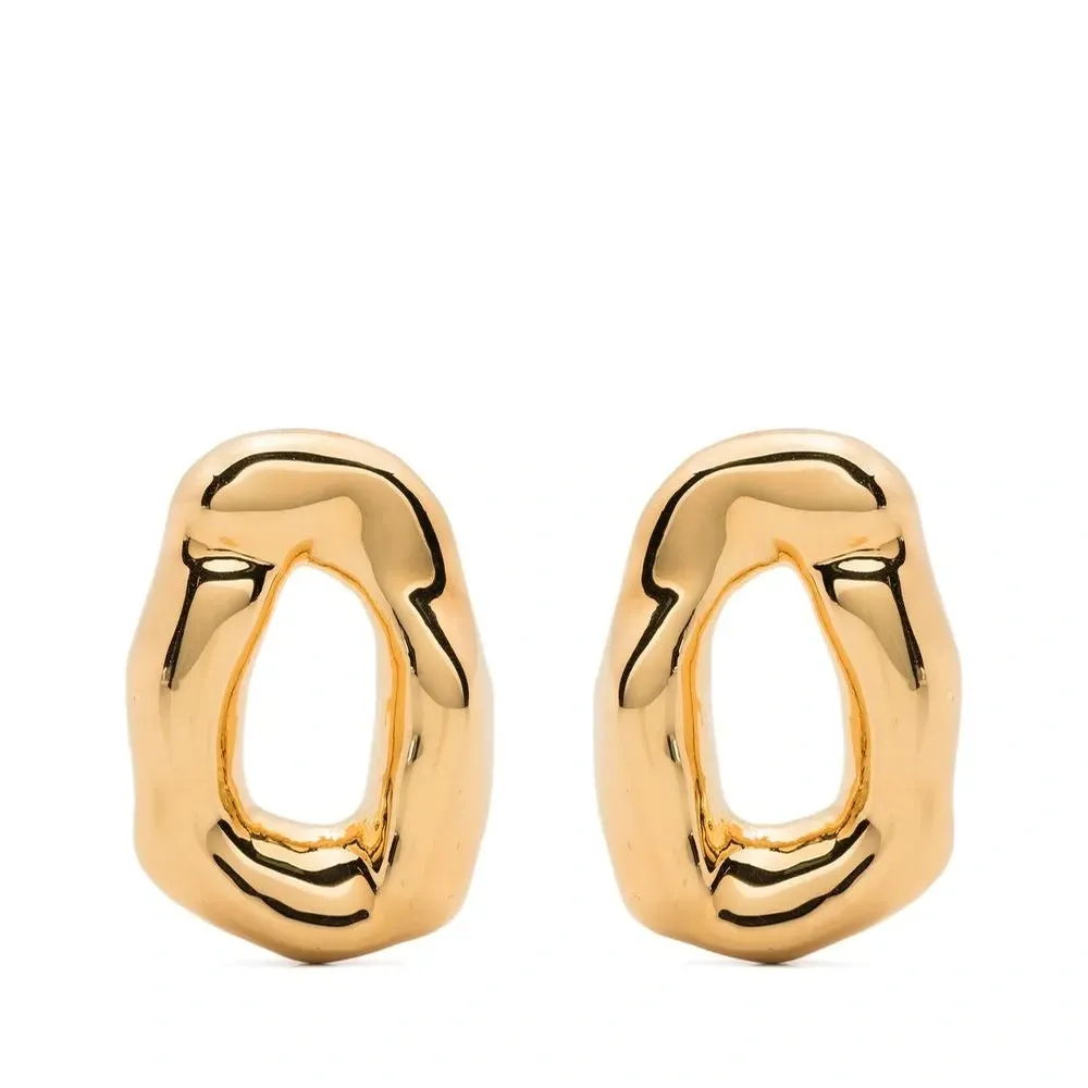 Серьги-гвоздики с логотипом