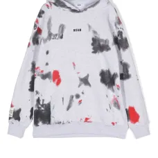 Худи с принтом тай-дай и логотипом