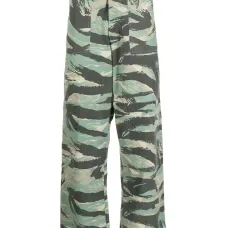 Прямые брюки с камуфляжным принтом