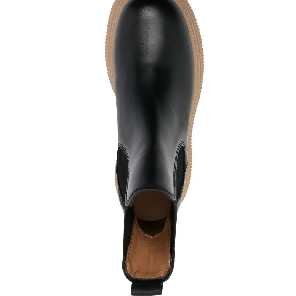 Ботинки с эластичными вставками