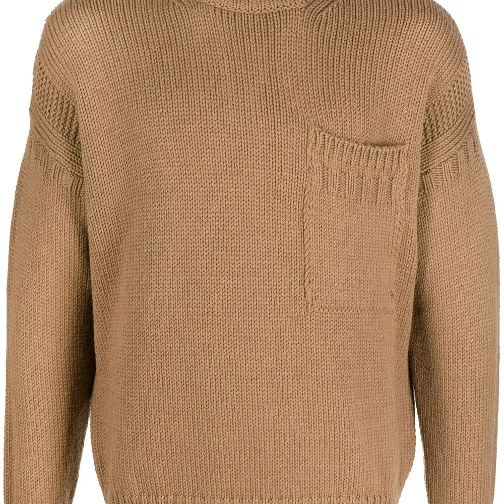 Джемпер с воротником-стойкой