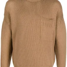 Джемпер с воротником-стойкой