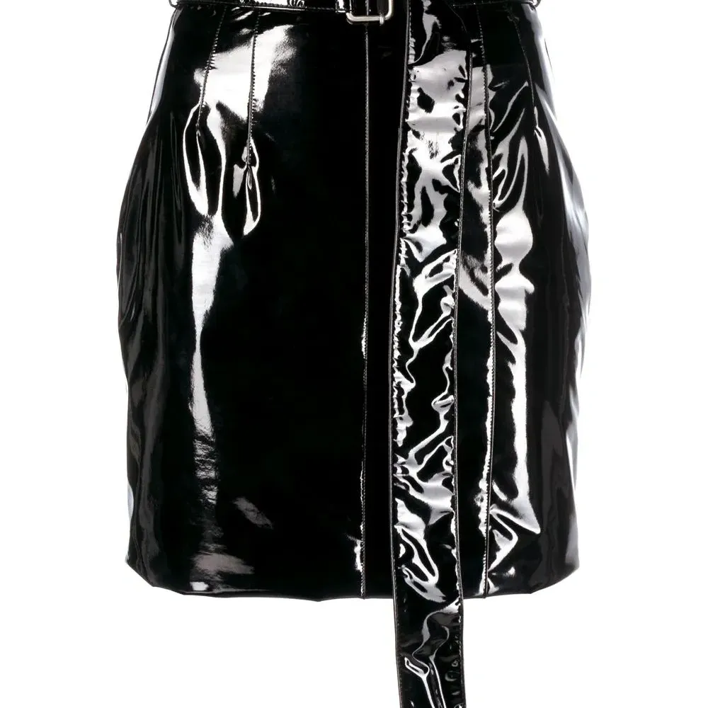 Мини-юбка из искусственной кожи