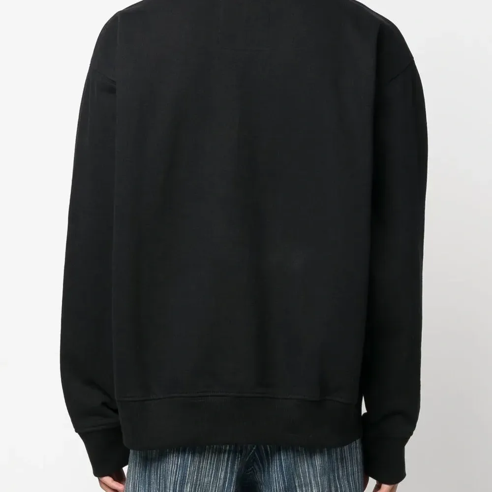 Толстовка с логотипом и высоким воротником