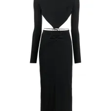 Платье миди с вырезами