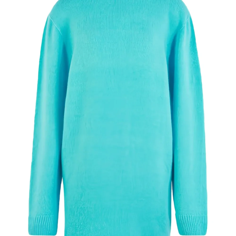 Вязаное мини-платье