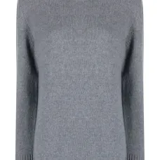 Джемпер из смесового кашемира с круглым вырезом Джемпер из смесового кашемира с круглым вырезом