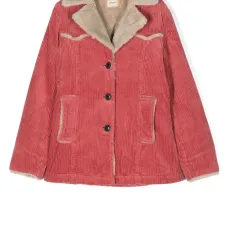 Вельветовая куртка с заостренными лацканами