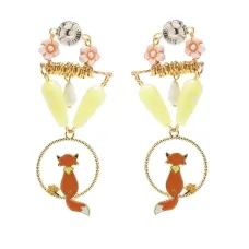 Декорированные серьги-подвески