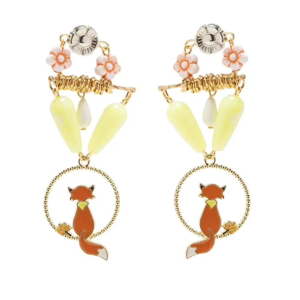 Декорированные серьги-подвески