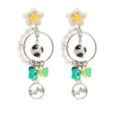 Декорированные серьги-подвески