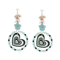 Декорированные серьги-подвески