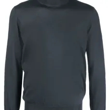 Джемпер тонкой вязки с высоким воротником