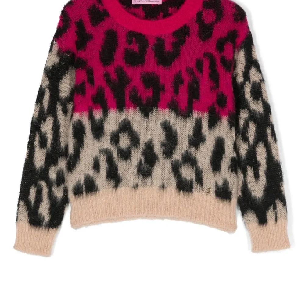 Джемпер с леопардовым принтом