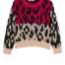 Джемпер с леопардовым принтом