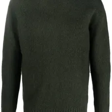 шерстяной джемпер с круглым вырезом