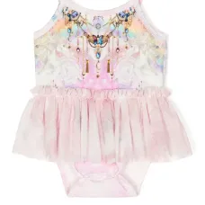 платье с графичным принтом