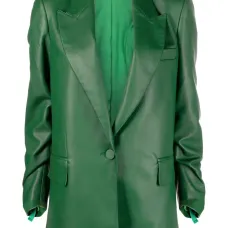 Глянцевый однобортный блейзер