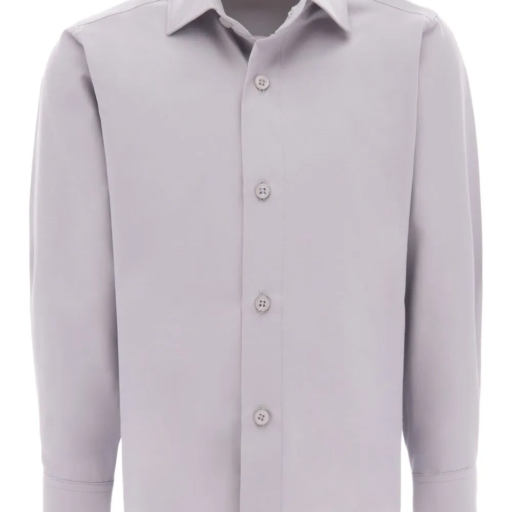 Однотонная рубашка