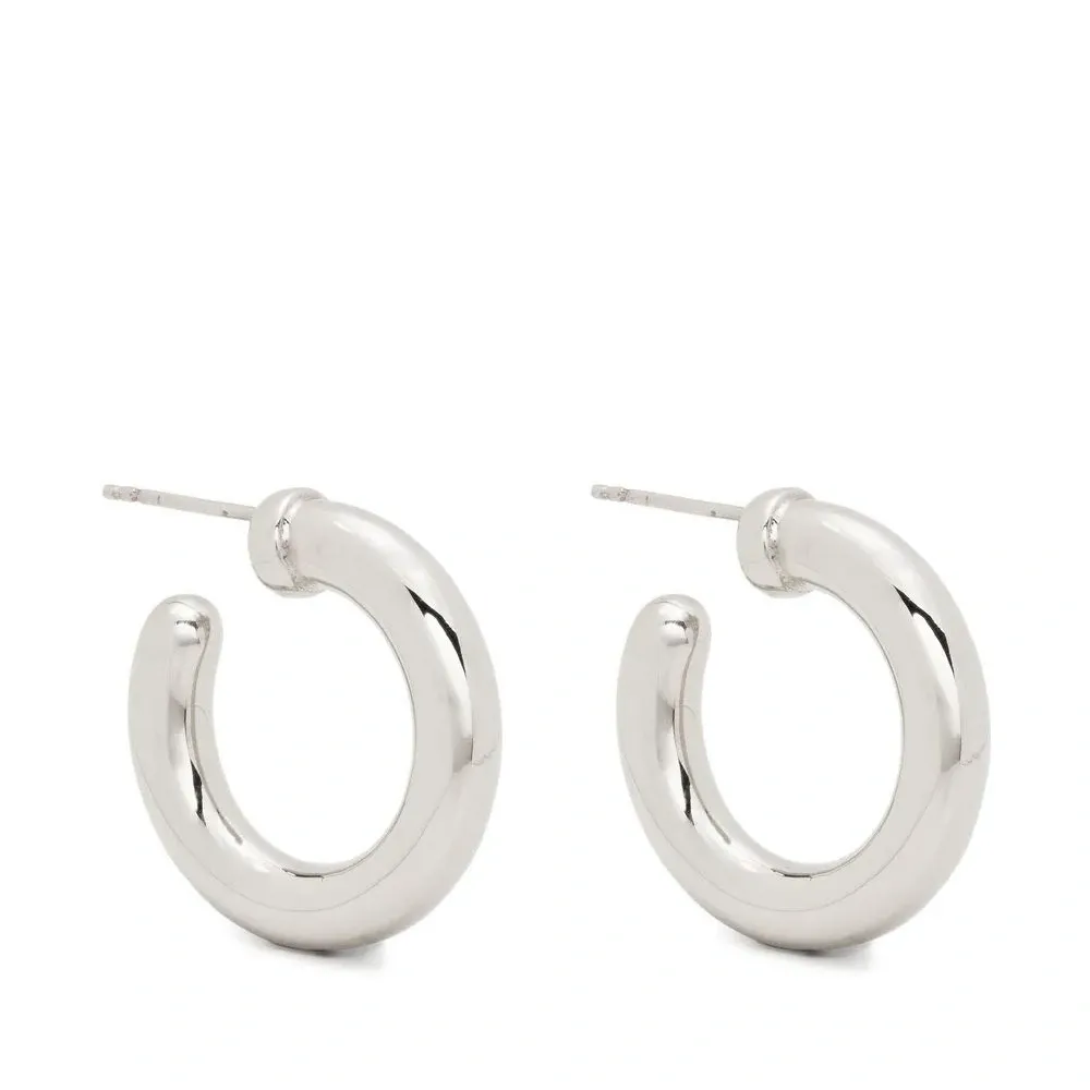 Серьги-кольца среднего размера