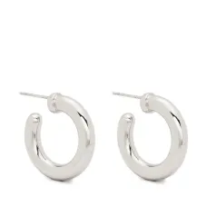 Серьги-кольца среднего размера