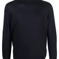 Джемпер тонкой вязки с высоким воротником