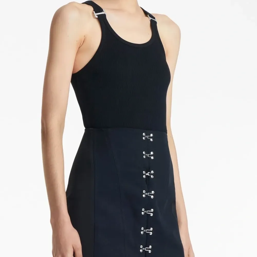 Топ E-Hoop в рубчик