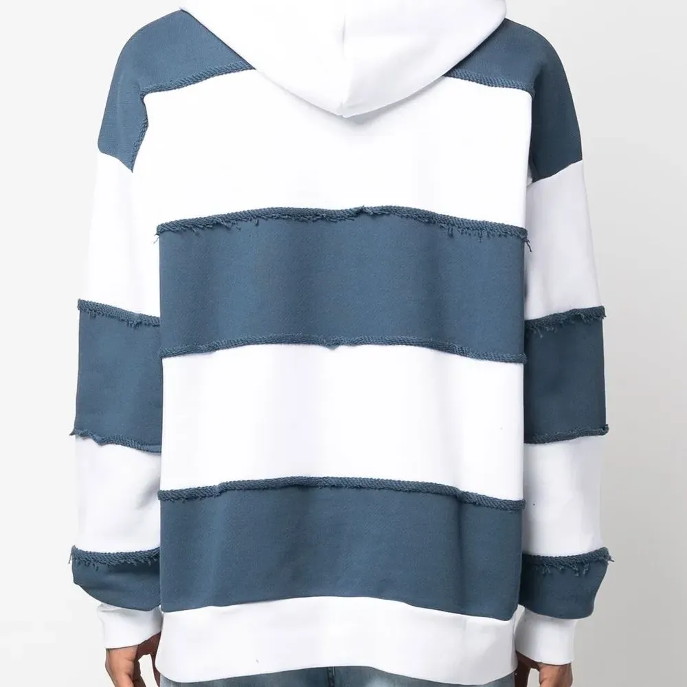 Худи в полоску с логотипом